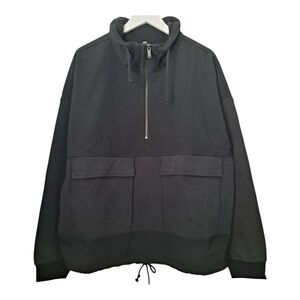 Free People Movement Black Half-Zip Pullover Jacket Size M ✨